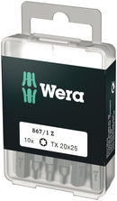 Wera 05072408001 867/1 DIY TORXÃ‚Â® bits, TX 20 x 25 mm, 10 pieces