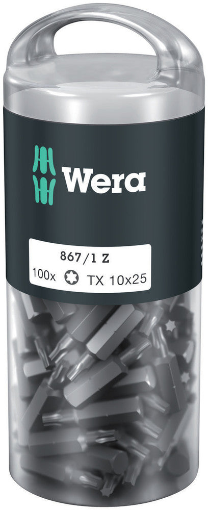 Wera 05072446001 867/1 TORXÃ‚Â® DIY 100, TX 10 x 25 mm, 100 pieces