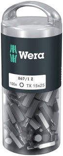 Wera 05072447001 867/1 TORXÃ‚Â® DIY 100, TX 15 x 25 mm, 100 pieces