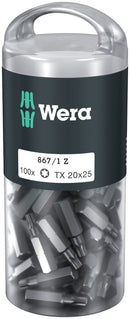 Wera 05072448001 867/1 TORXÃ‚Â® DIY 100, TX 20 x 25 mm, 100 pieces