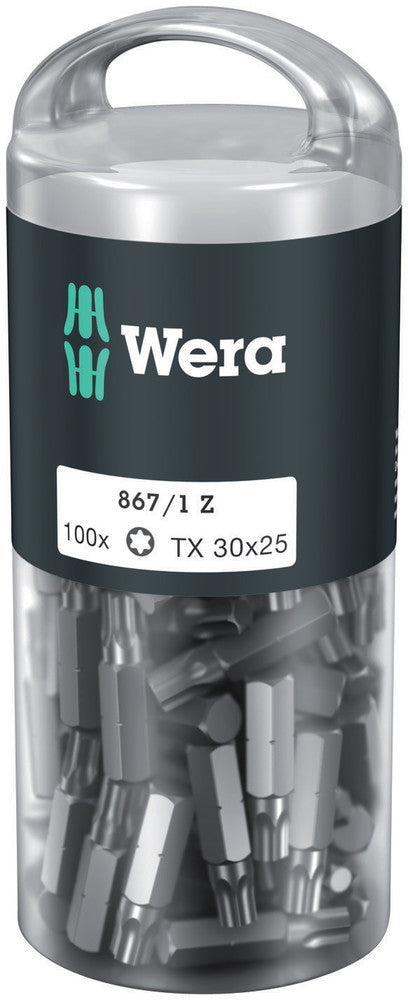 Wera 05072451001 867/1 TORXÃ‚Â® DIY 100, TX 30 x 25 mm, 100 pieces