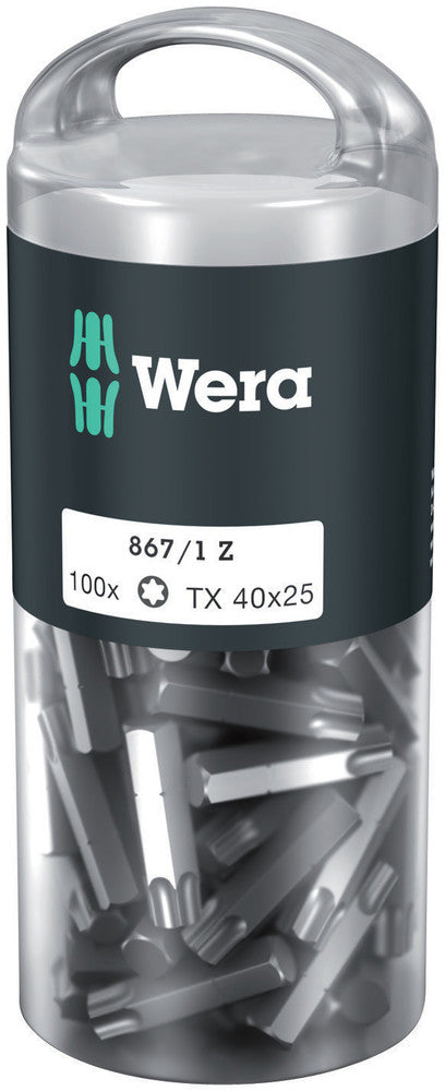 Wera 05072452001 867/1 TORXÃ‚Â® DIY 100, TX 40 x 25 mm, 100 pieces