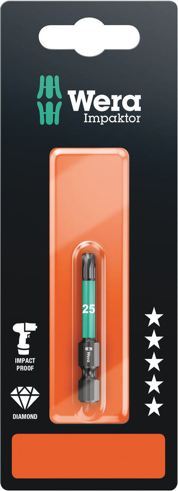 Wera 05073965001 867/4 IMP DC SB Impaktor bits, TX 25 x 50 mm