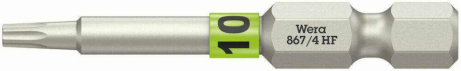 Wera 05060506001 867/4 TORX HF Bits with holding function, TX 10 x 50 mm