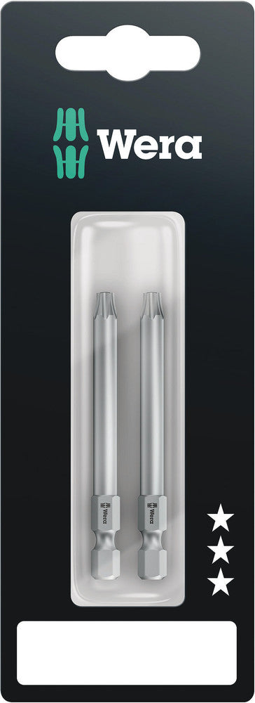 Wera 05073071001 867/4 Z TORXÃ‚Â® BO bits with bore hole SB, TX 25 x 70 mm, 2 pieces