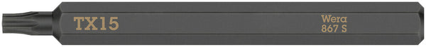 Wera 05018166001 867 S TORXÃ‚Â® bits for impact screwdrivers, TX 15 x 70 mm
