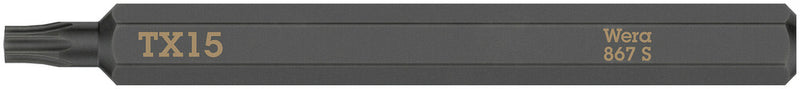 Wera 05018166001 867 S TORXÃ‚Â® bits for impact screwdrivers, TX 15 x 70 mm