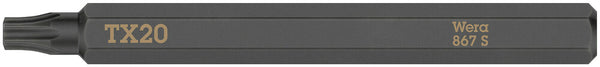 Wera 05018167001 867 S TORXÃ‚Â® bits for impact screwdrivers, TX 20 x 70 mm