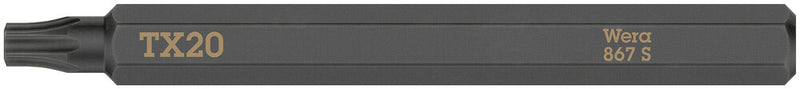 Wera 05018167001 867 S TORXÃ‚Â® bits for impact screwdrivers, TX 20 x 70 mm