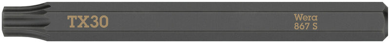 Wera 05018169001 867 S TORXÃ‚Â® bits for impact screwdrivers, TX 30 x 70 mm