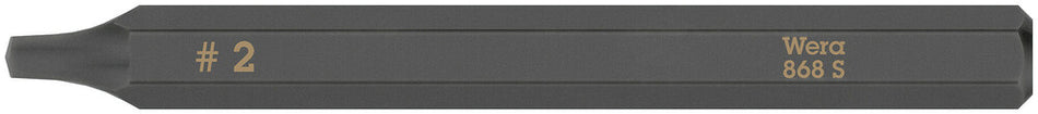 Wera 05018172001 868 S Square head socket bits for impact screwdrivers, # 2 x 70 mm