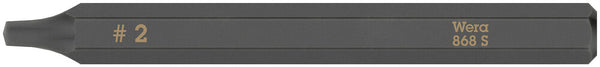 Wera 05018172001 868 S Square head socket bits for impact screwdrivers, # 2 x 70 mm