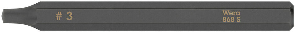 Wera 05018173001 868 S Square head socket bits for impact screwdrivers, # 3 x 70 mm