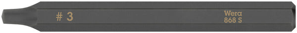 Wera 05018173001 868 S Square head socket bits for impact screwdrivers, # 3 x 70 mm