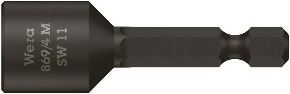 Wera 05060426001 869/4 M Nutsetters, magnetic, 11 x 50 mm