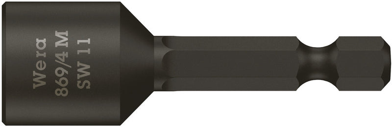 Wera 05060426001 869/4 M Nutsetters, magnetic, 11 x 50 mm