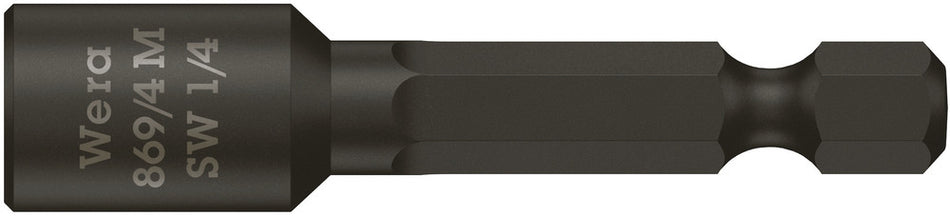 Wera 05060429001 869/4 M Nutsetters, magnetic, 1/4" x 50 mm