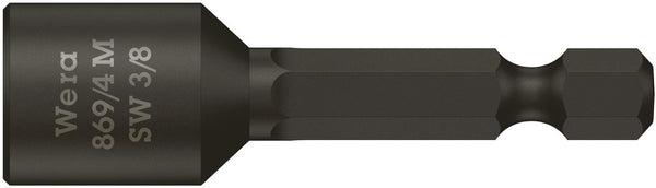Wera 05060431001 869/4 M Nutsetters, magnetic, 3/8" x 50 mm