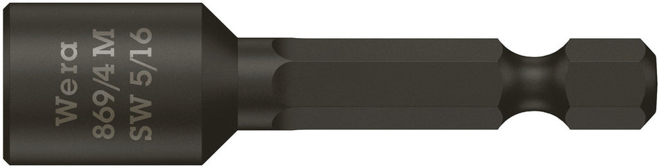 Wera 05060430001 869/4 M Nutsetters, magnetic, 5/16" x 50 mm