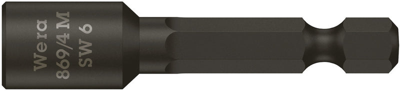 Wera 05060421001 869/4 M Nutsetters, magnetic, 6 x 50 mm