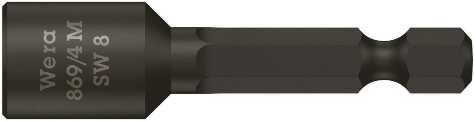 Wera 05060423001 869/4 M Nutsetters, magnetic, 8 x 50 mm