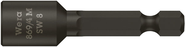 Wera 05060423001 869/4 M Nutsetters, magnetic, 8 x 50 mm