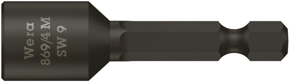 Wera 05060424001 869/4 M Nutsetters, magnetic, 9 x 50 mm