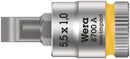 Wera 05003321001 8700 A FL Slotted screws Zyklop bit socket, 1/4" drive, 1 x 5.5 x 28 mm