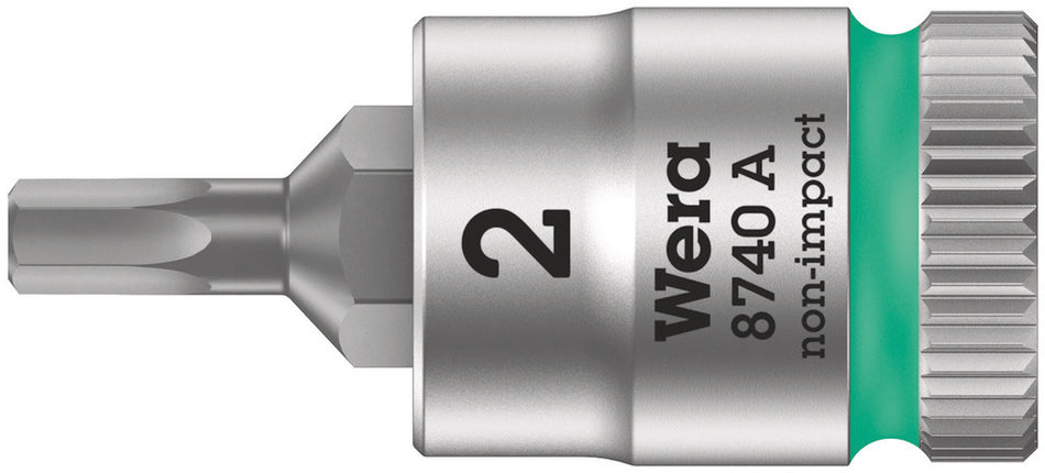 Wera 05003330001 8740 A Zyklop bit socket, 1/4" drive, 2 x 28 mm