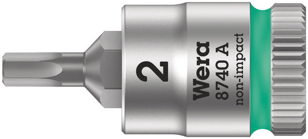 Wera 05003330001 8740 A Zyklop bit socket, 1/4" drive, 2 x 28 mm