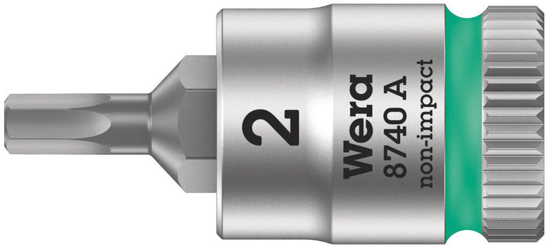 Wera 05003382001 8740 A Zyklop bit socket, 1/4" drive, 7/64" x 28 mm