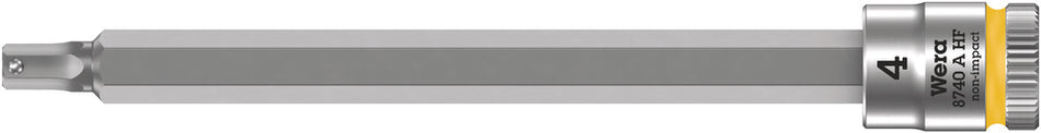 Wera 05003334001 8740 A HF Zyklop bit socket with holding function, 1/4" drive, 4 x 100 mm