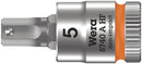 Wera 05003335001 8740 A HF Zyklop bit socket with holding function, 1/4" drive, 5 x 28 mm