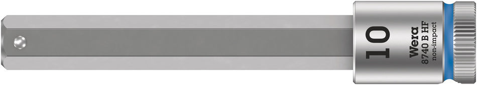 Wera 05003044001 8740 B HF Zyklop bit socket with holding function, 3/8" drive, 10 x 100 mm