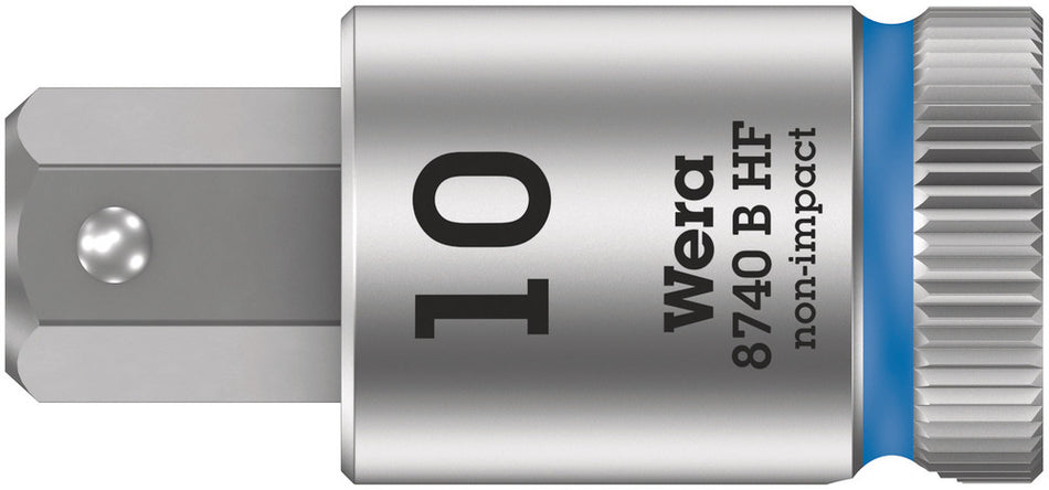 Wera 05003043001 8740 B HF Zyklop bit socket with holding function, 3/8" drive, 10 x 38.5 mm
