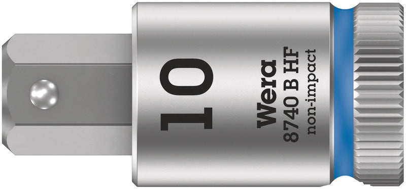 Wera 05003043001 8740 B HF Zyklop bit socket with holding function, 3/8" drive, 10 x 38.5 mm