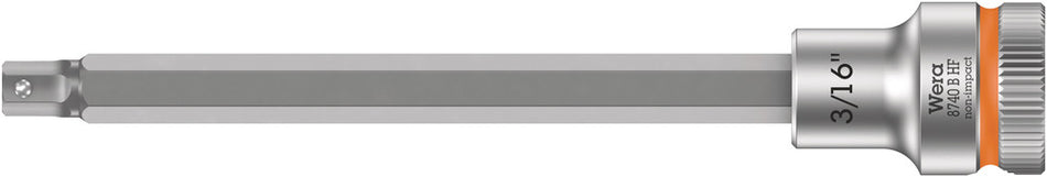 Wera 05003086001 8740 B HF Zyklop bit socket with holding function, 3/8" drive, 3/16" x 107 mm