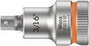 Wera 05003085001 8740 B HF Zyklop bit socket with holding function, 3/8" drive, 3/16" x 35 mm