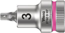 Wera 05003030001 8740 B HF Zyklop bit socket with holding function, 3/8" drive, 3 x 35 mm
