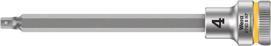Wera 05003032001 8740 B HF Zyklop bit socket with holding function, 3/8" drive, 4 x 107 mm