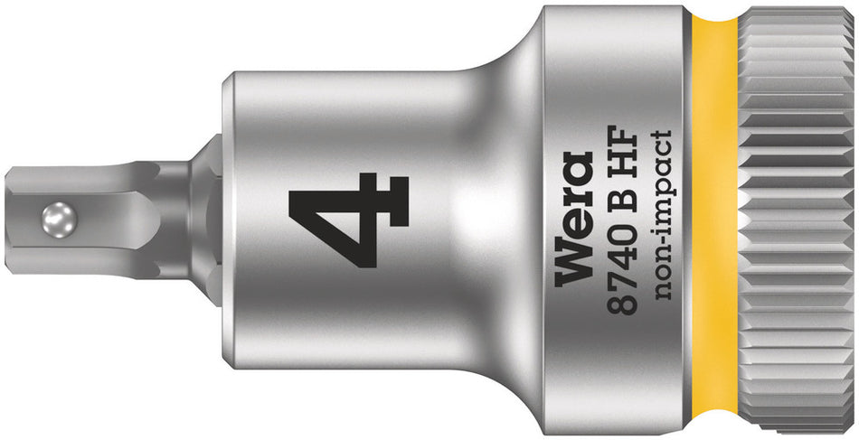 Wera 05003031001 8740 B HF Zyklop bit socket with holding function, 3/8" drive, 4 x 35 mm