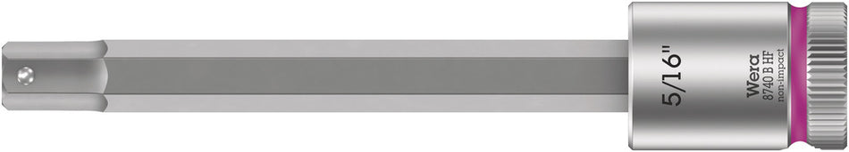 Wera 05003092001 8740 B HF Zyklop bit socket with holding function, 3/8" drive, 5/16" x 100 mm