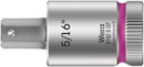 Wera 05003091001 8740 B HF Zyklop bit socket with holding function, 3/8" drive, 5/16" x 38.5 mm