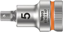 Wera 05003033001 8740 B HF Zyklop bit socket with holding function, 3/8" drive, 5 x 35 mm