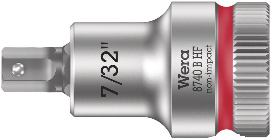 Wera 05003087001 8740 B HF Zyklop bit socket with holding function, 3/8" drive, 7/32" x 35 mm