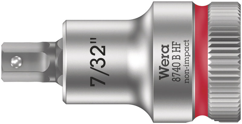 Wera 05003087001 8740 B HF Zyklop bit socket with holding function, 3/8" drive, 7/32" x 35 mm