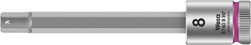 Wera 05003040001 8740 B HF Zyklop bit socket with holding function, 3/8" drive, 8 x 100 mm