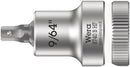 Wera 05003082001 8740 B HF Zyklop bit socket with holding function, 3/8" drive, 9/64" x 35 mm
