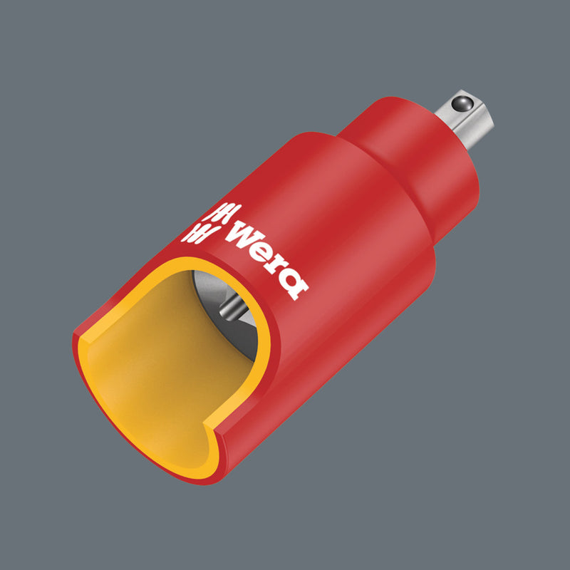 Wera 05004900001 8740 B VDE HF Zyklop Hex bit socket, insulated, with holding function, 3/8" drive, 4 x 55 mm