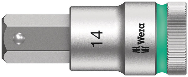 Wera 05003827001 8740 C HF Zyklop bit socket with 1/2" drive with holding function, 14 x 60 mm